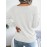 Women's Winter Warm Round Neck Sweater - Soft Casual H-Line Pullover with Drop Shoulder Long Sleeves, Solid Color Blouses-Under Easily Machine Washable Sweaters for Daily Wear (No Bulk to Worry About)