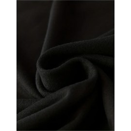 Plus Size Women's 'I'm Sorry' Owl Print Batwing Sleeve V-neck Pocket Nightdress- Lightweight Polyester Blend, Machine Washable, Spring/Summer Casual Nightwear, Home Relaxation Clothing| A dress with pockets| Polyester blend fabric