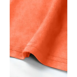 Women's Plus Size Beach Dress - A-Line Short Sleeveless Knee-Length Dress with Turquoise 