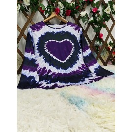 Women's Plus Size Bohemian Tie-Dye corset top - Turquoise green, black, and blue/teal longline shirt | H-Line Silhouette | Machine Washable Layering Blouse for Fall/Winter | Casual Everyday & Formal Outfits | Ideal Women's Gift with Round Neck & Vibrant Bohemian Print | Comfortable & Stylish for Layering or Solo Wear, Jersey Dress For Women Plus Size, Plus Size Tshirt Dress, Tshirt Dresses For Women, Tshirt Dress Women Plus Size, T Shirt Dresses For Women Plus Size