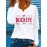 Women'S 100% Long Sleeve T-Shirt with Red & Letter Graphic Print - Casual Round Neck All-Season Top, Breathable Casual Attire, Regular Fit for Layering & Statement Outfits, Versatile Casual to Semi-Formal Wear, Elegant Art Design, Geometric Pattern