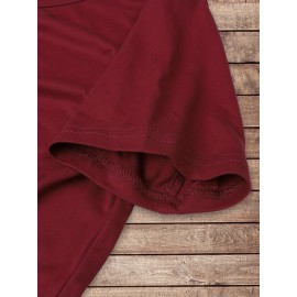 [Cute Orange Kitten T-Shirt] Lightweight Comfortable Fit Women's Cute Orange Kitten Peeking from Torn Hole Graphic T-Shirt - Red Casual Everyday Tee for Pet Lovers - Medium Elasticity Fabric Spring Summer Apparel