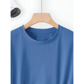 Fashion Creative Pattern Printed Women'S T-Shirt, Suitable for Spring And Summer Casual Women Short-Sleeved T-Shirt, Comfortable Fashion Elegant Women'S Round Neck Loose Women'S Blouse 100%