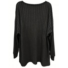 [Elegant Long Sleeve Cardigan] Plus Size - Women's Plus Size Elegant Long Sleeve Cardigan - Cozy Ribbed Open Front Sweater with Button Details, Solid Color, Medium Stretch, Perfect for Fall/Winter Casual Wear, Casual Wear Cardigan | Elegant Long Sleeve | Construction, Sweater Cardigan, Plus Size Women Clothes, Plus Size, Plus Size Women Top, Cardigan For Curvy/large Size Women, Sweater For Curvy Women, Elegant Cardigan For Women, Cardigan For Women On