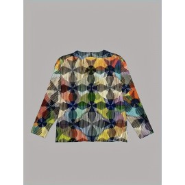 Plus Size, Women's Elegant Cardigan Jacket Lightweight Long Sleeve Button-Front Coat with Multicolor Options (Red/Blue/Green/Purple/Orange/Yellow/Black/White/Grey/Brown/Pink) | All-Season for, Casual & Special