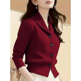 Women's Turn- Collar Cardigan Coat