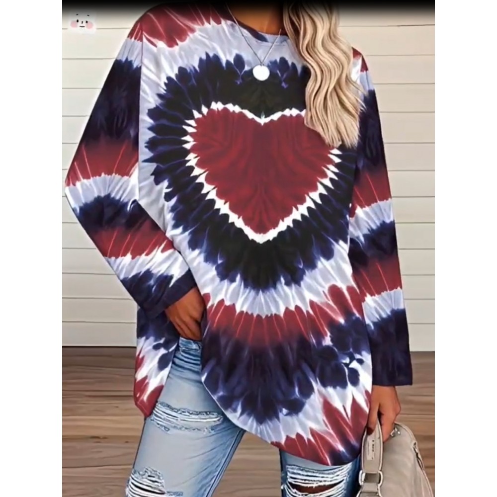 Women's Plus Size Bohemian Tie-Dye corset top - Turquoise green, black, and blue/teal longline shirt | H-Line Silhouette | Machine Washable Layering Blouse for Fall/Winter | Casual Everyday & Formal Outfits | Ideal Women's Gift with Round Neck & Vibrant Bohemian Print | Comfortable & Stylish for Layering or Solo Wear, Jersey Dress For Women Plus Size, Plus Size Tshirt Dress, Tshirt Dresses For Women, Tshirt Dress Women Plus Size, T Shirt Dresses For Women Plus Size